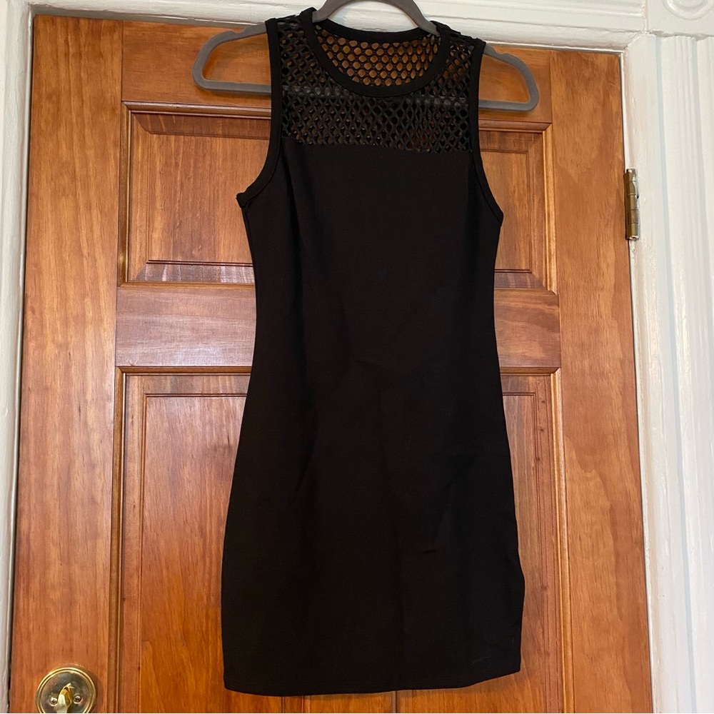 NWT Urban Outfitters Silence + Noise Black Bodycon Mesh Mini Dress